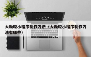张北大颗粒小程序制作方法（大颗粒小程序制作方法有哪些）